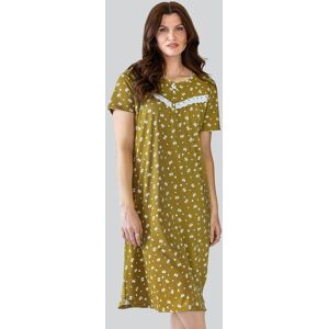 Enorsia Women's Butterfly Printed S/S Nightwear With Lacetrims in Mustard Size: 16 Mustard 16 Enorsia Women's Butterfly Printed S/S Nightwear With Lacetrims in Mustard Size: 16 Mustard 16
