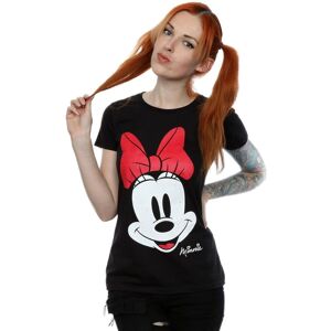 Disney Women's Minnie Mouse Distressed Face Cotton T-Shirt in Black Size: 2XL Black 2XL Disney Women's Minnie Mouse Distressed Face Cotton T-Shirt in Black Size: 2XL Black 2XL