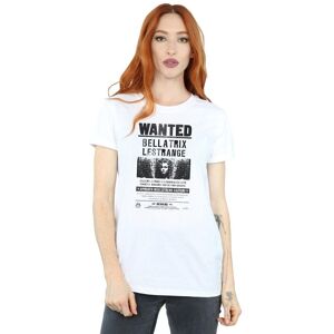 Harry Potter Women's Bellatrix Lestrange Wanted Poster Cotton Boyfriend T-Shirt in White Size: Medium White M Harry Potter Women's Bellatrix Lestrange Wanted Poster Cotton Boyfriend T-Shirt in White Size: Medium White M