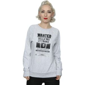 Harry Potter Women's Wanted Bellatrix Lestrange Sweatshirt in Grey Size: Medium Grey M Harry Potter Women's Wanted Bellatrix Lestrange Sweatshirt in Grey Size: Medium Grey M