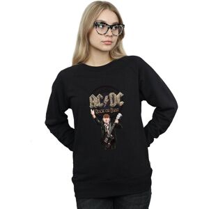 AC/DC Women's Rock Or Bust Angus Young Sweatshirt in Black Size: Medium Black M AC/DC Women's Rock Or Bust Angus Young Sweatshirt in Black Size: Medium Black M