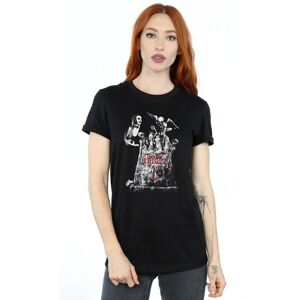 Beetlejuice Women's Graveyard Pose Cotton Boyfriend T-Shirt in Black Size: Medium Black M Beetlejuice Women's Graveyard Pose Cotton Boyfriend T-Shirt in Black Size: Medium Black M