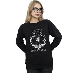 Disney Women's Maleficent I Run This Castle Sweatshirt in Black Size: 2XL Black 2XL Disney Women's Maleficent I Run This Castle Sweatshirt in Black Size: 2XL Black 2XL