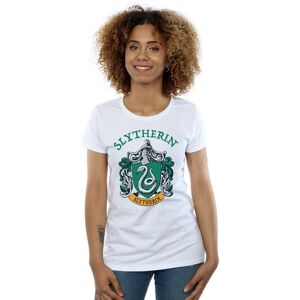 Harry Potter Women's Slytherin Crest Cotton T-Shirt in White Size: 2XL White 2XL Harry Potter Women's Slytherin Crest Cotton T-Shirt in White Size: 2XL White 2XL
