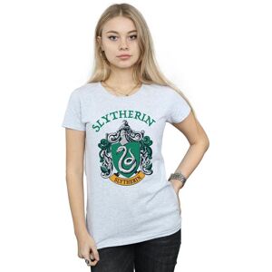 Harry Potter Women's Slytherin Crest Cotton T-Shirt in Grey Size: Medium Grey M Harry Potter Women's Slytherin Crest Cotton T-Shirt in Grey Size: Medium Grey M