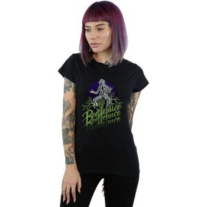 Beetlejuice Women's Faded Pose Cotton T-Shirt in Black Size: Large Black L Beetlejuice Women's Faded Pose Cotton T-Shirt in Black Size: Large Black L