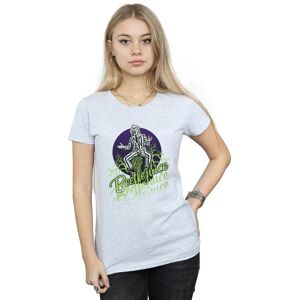 Beetlejuice Women's Faded Pose Cotton T-Shirt in Grey Size: Medium Grey M Beetlejuice Women's Faded Pose Cotton T-Shirt in Grey Size: Medium Grey M