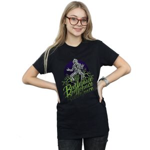 Beetlejuice Women's Faded Pose Cotton Boyfriend T-Shirt in Black Size: Small Black S Beetlejuice Women's Faded Pose Cotton Boyfriend T-Shirt in Black Size: Small Black S