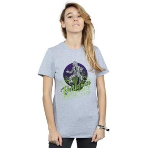 Beetlejuice Women's Faded Pose Cotton Boyfriend T-Shirt in Grey Size: 3XL Grey 3XL Beetlejuice Women's Faded Pose Cotton Boyfriend T-Shirt in Grey Size: 3XL Grey 3XL