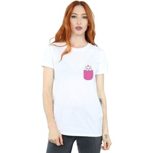 Disney Women's Aristocats Marie Chest Cotton Boyfriend T-Shirt in White Size: Large White L Disney Women's Aristocats Marie Chest Cotton Boyfriend T-Shirt in White Size: Large White L