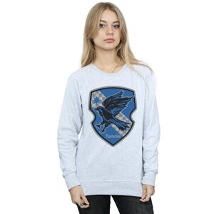 Harry Potter Women's Ravenclaw Crest Flat Sweatshirt in Grey Size: Medium Grey M Harry Potter Women's Ravenclaw Crest Flat Sweatshirt in Grey Size: Medium Grey M