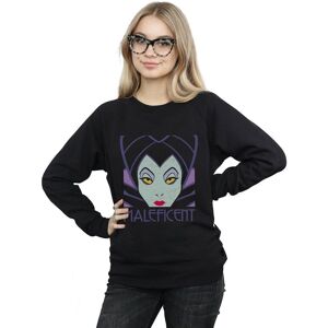 Disney Women's Maleficent Cropped Head Sweatshirt in Black Size: Medium Black M Disney Women's Maleficent Cropped Head Sweatshirt in Black Size: Medium Black M