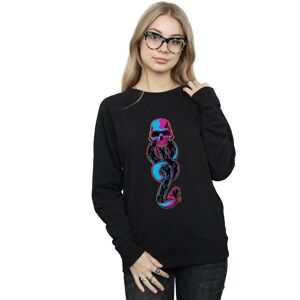Harry Potter Women's Neon Dark Mark Sweatshirt in Black Size: Medium Black M Harry Potter Women's Neon Dark Mark Sweatshirt in Black Size: Medium Black M