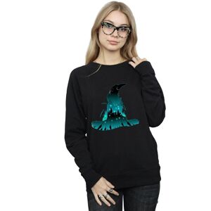 Harry Potter Women's Hogwarts Silhouette Sweatshirt in Black Size: Large Black L Harry Potter Women's Hogwarts Silhouette Sweatshirt in Black Size: Large Black L