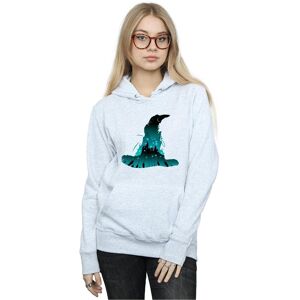 Harry Potter Women's Hogwarts Silhouette Hoodie in Grey Size: Large Grey L Harry Potter Women's Hogwarts Silhouette Hoodie in Grey Size: Large Grey L
