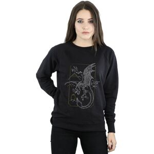 Harry Potter Women's Dragon Line Art Sweatshirt in Black Size: XL Black XL Harry Potter Women's Dragon Line Art Sweatshirt in Black Size: XL Black XL