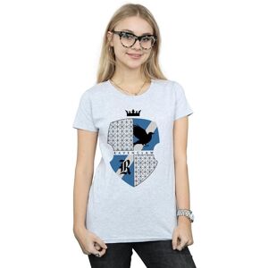 Harry Potter Women's Ravenclaw Shield Cotton T-Shirt in Grey Size: XL Grey XL Harry Potter Women's Ravenclaw Shield Cotton T-Shirt in Grey Size: XL Grey XL