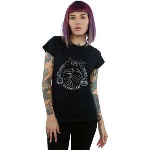 Harry Potter Women's Ravenclaw Seal Cotton T-Shirt in Black Size: 2XL Black 2XL Harry Potter Women's Ravenclaw Seal Cotton T-Shirt in Black Size: 2XL Black 2XL