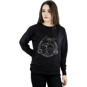 Harry Potter Women's Ravenclaw Seal Sweatshirt in Black Size: Small Black S Harry Potter Women's Ravenclaw Seal Sweatshirt in Black Size: Small Black S