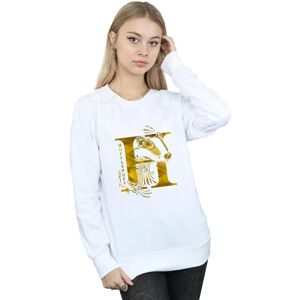 Harry Potter Women's Hufflepuff Badger Sweatshirt in White Size: Medium White M Harry Potter Women's Hufflepuff Badger Sweatshirt in White Size: Medium White M