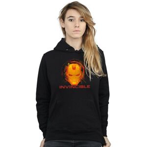 Marvel Women's Avengers Iron Man Invincible Hoodie in Black Size: Medium Black M Marvel Women's Avengers Iron Man Invincible Hoodie in Black Size: Medium Black M