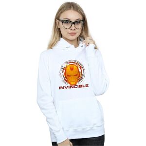 Marvel Women's Avengers Iron Man Invincible Hoodie in White Size: Small White S Marvel Women's Avengers Iron Man Invincible Hoodie in White Size: Small White S