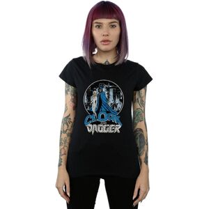 Marvel Women's Cloak & Dagger Retro Cotton T-Shirt in Black Size: Medium Black M Marvel Women's Cloak & Dagger Retro Cotton T-Shirt in Black Size: Medium Black M