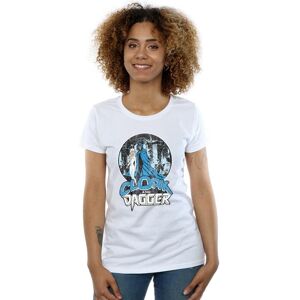 Marvel Women's Cloak & Dagger Retro Cotton T-Shirt in White Size: Medium White M Marvel Women's Cloak & Dagger Retro Cotton T-Shirt in White Size: Medium White M