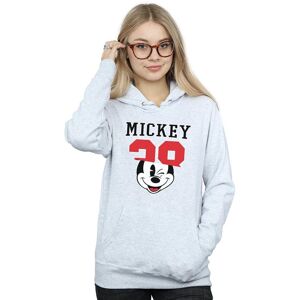 Disney Women's Mickey Mouse Split 28 Hoodie in Grey Size: Small Grey S Disney Women's Mickey Mouse Split 28 Hoodie in Grey Size: Small Grey S