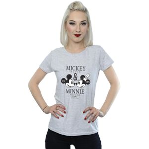 Disney Women's Mousecrush Mondays Mickey & Minnie Mouse Cotton T-Shirt in Grey Size: Small Grey S Disney Women's Mousecrush Mondays Mickey & Minnie Mouse Cotton T-Shirt in Grey Size: Small Grey S