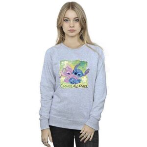 Disney Women's Lilo & Stitch St Patrick´s Day Clover Sweatshirt in Grey Size: Small Grey S Disney Women's Lilo & Stitch St Patrick´s Day Clover Sweatshirt in Grey Size: Small Grey S