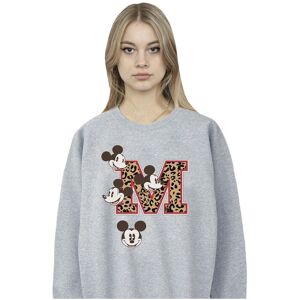 Disney Women's Mickey Mouse M Faces Sweatshirt in Grey Size: 2XL Grey 2XL Disney Women's Mickey Mouse M Faces Sweatshirt in Grey Size: 2XL Grey 2XL