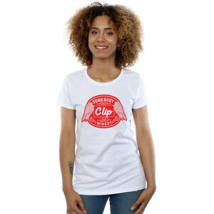 Supernatural Women's Clip Your Wings Cotton T-Shirt in White Size: Medium White M Supernatural Women's Clip Your Wings Cotton T-Shirt in White Size: Medium White M