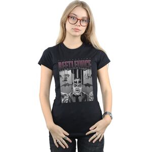 Beetlejuice Women's Circus Homage Cotton T-Shirt in Black Size: Small Black S Beetlejuice Women's Circus Homage Cotton T-Shirt in Black Size: Small Black S