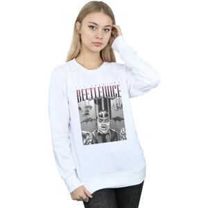 Beetlejuice Women's Circus Homage Sweatshirt in White Size: Large White L Beetlejuice Women's Circus Homage Sweatshirt in White Size: Large White L