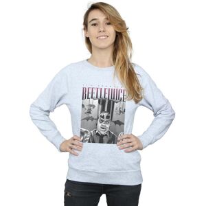 Beetlejuice Women's Circus Homage Sweatshirt in Grey Size: 2XL Grey 2XL Beetlejuice Women's Circus Homage Sweatshirt in Grey Size: 2XL Grey 2XL