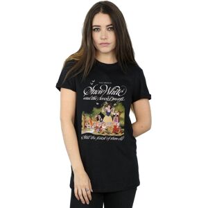 Disney Women's Snow White & The Seven Dwarfs Cotton Boyfriend T-Shirt in Black Size: 3XL Black 3XL Disney Women's Snow White & The Seven Dwarfs Cotton Boyfriend T-Shirt in Black Size: 3XL Black 3XL