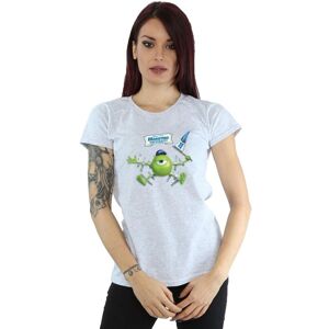 Disney Women's Monsters University Taped Mike Cotton T-Shirt in Grey Size: Small Grey S Disney Women's Monsters University Taped Mike Cotton T-Shirt in Grey Size: Small Grey S