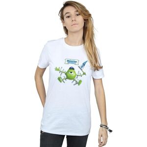Disney Women's Monsters University Taped Mike Cotton Boyfriend T-Shirt in White Size: Small White S Disney Women's Monsters University Taped Mike Cotton Boyfriend T-Shirt in White Size: Small White S