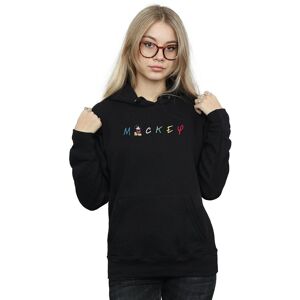 Disney Women's Mickey Mouse Wording Logo Hoodie in Black Size: Small Black S Disney Women's Mickey Mouse Wording Logo Hoodie in Black Size: Small Black S