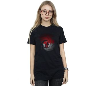 Marvel Women's Deadpool Gun Barrel Cotton Boyfriend T-Shirt in Black Size: Medium Black M Marvel Women's Deadpool Gun Barrel Cotton Boyfriend T-Shirt in Black Size: Medium Black M