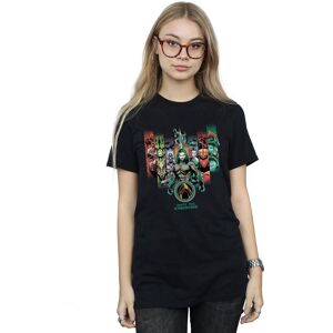 DC Comics Women's Aquaman Unite The Kingdoms Cotton Boyfriend T-Shirt in Black Size: Large Black L DC Comics Women's Aquaman Unite The Kingdoms Cotton Boyfriend T-Shirt in Black Size: Large Black L