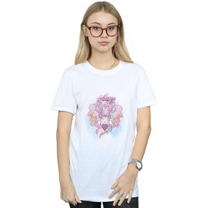 Harry Potter Women's Always Doe Cotton Boyfriend T-Shirt in White Size: Medium White M Harry Potter Women's Always Doe Cotton Boyfriend T-Shirt in White Size: Medium White M