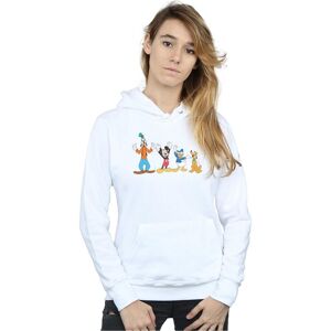 Disney Women's Mickey Mouse Friends Hoodie in White Size: XL White XL Disney Women's Mickey Mouse Friends Hoodie in White Size: XL White XL