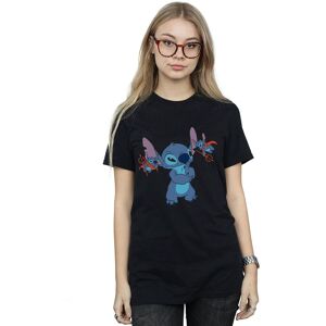 Disney Women's Lilo & Stitch Little Devils Cotton Boyfriend T-Shirt in Black Size: Small Black S Disney Women's Lilo & Stitch Little Devils Cotton Boyfriend T-Shirt in Black Size: Small Black S