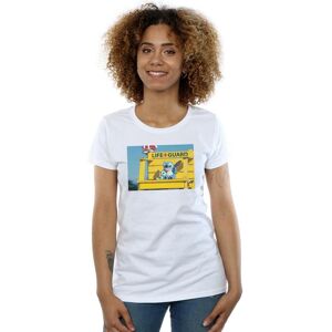 Disney Women's Lilo & Stitch Life Guard Cotton T-Shirt in White Size: Medium White M Disney Women's Lilo & Stitch Life Guard Cotton T-Shirt in White Size: Medium White M