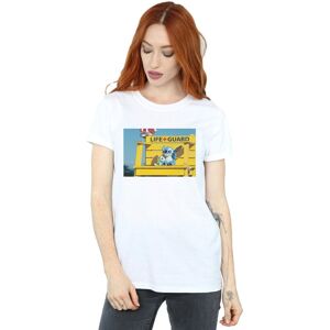 Disney Women's Lilo & Stitch Life Guard Cotton Boyfriend T-Shirt in White Size: 3XL White 3XL Disney Women's Lilo & Stitch Life Guard Cotton Boyfriend T-Shirt in White Size: 3XL White 3XL