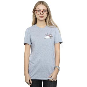Disney Women's Aristocats Marie Sweet Backside Breast Print Cotton Boyfriend T-Shirt in Grey Size: Large Grey L Disney Women's Aristocats Marie Sweet Backside Breast Print Cotton Boyfriend T-Shirt in Grey Size: Large Grey L