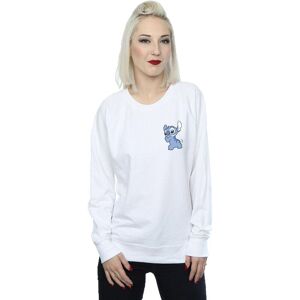 Disney Women's Lilo & Stitch Stitch Backside Breast Print Sweatshirt in White Size: 2XL White 2XL Disney Women's Lilo & Stitch Stitch Backside Breast Print Sweatshirt in White Size: 2XL White 2XL