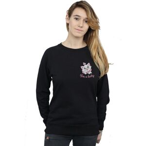 Disney Women's Aristocats Marie I´m A Lady Breast Print Sweatshirt in Black Size: Small Black S Disney Women's Aristocats Marie I´m A Lady Breast Print Sweatshirt in Black Size: Small Black S
